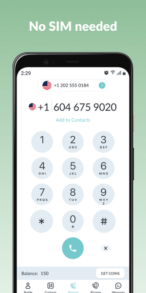 Number۲Go: Second Phone Number - عکس برنامه موبایلی اندروید