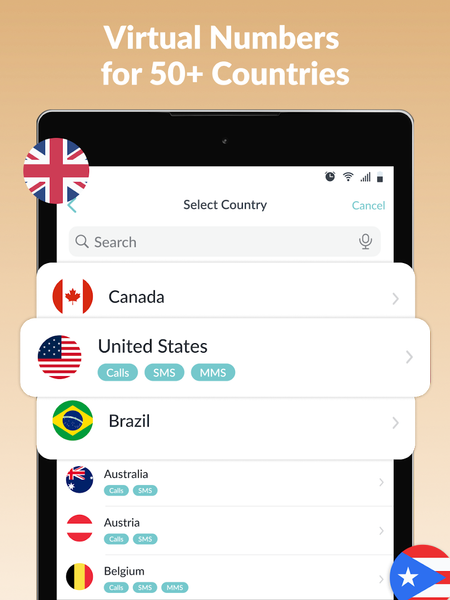 Number۲Go: Second Phone Number - عکس برنامه موبایلی اندروید