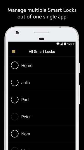 Nuki Smart Lock - Image screenshot of android app