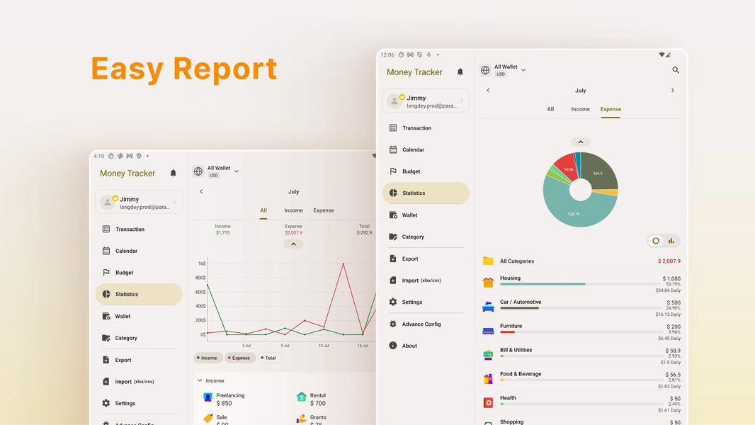 Money Tracker: Expense Manager - عکس برنامه موبایلی اندروید