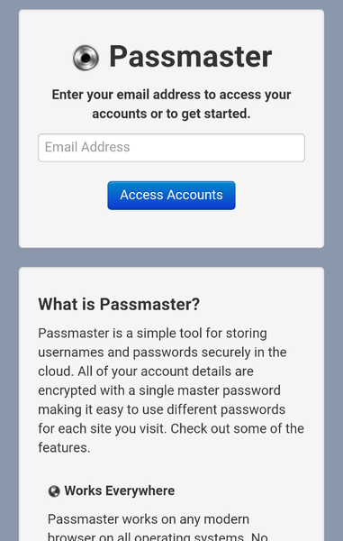 Passmaster - Image screenshot of android app