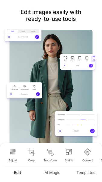 PixelBin AI Photo Editor - Image screenshot of android app