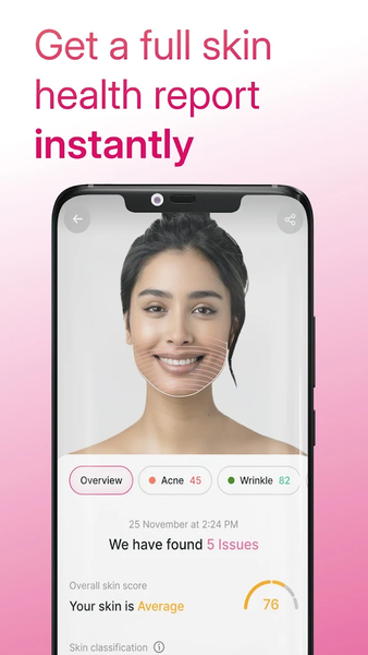 Glamora: AI Skin Scanner - Image screenshot of android app