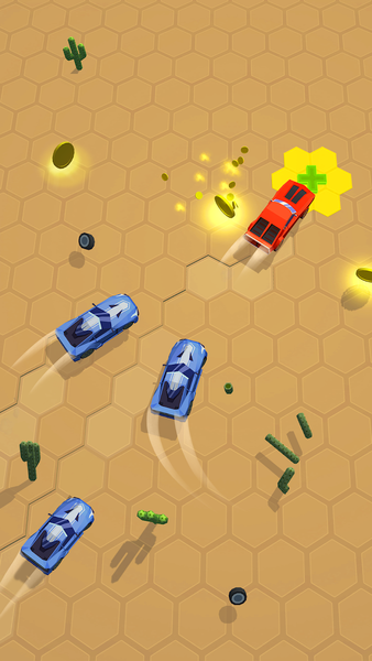 Hexagon Pursuit: Car Racing - عکس بازی موبایلی اندروید