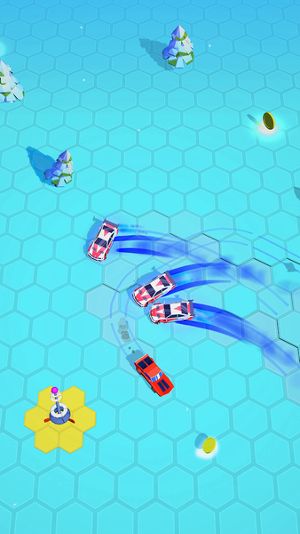 Hexagon Pursuit: Car Racing - عکس بازی موبایلی اندروید