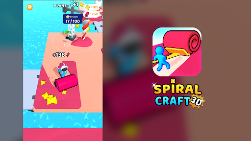 Spiral Craft 3D - Gameplay image of android game