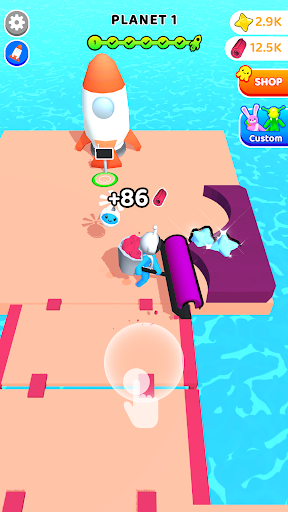 Spiral Craft 3D - Gameplay image of android game