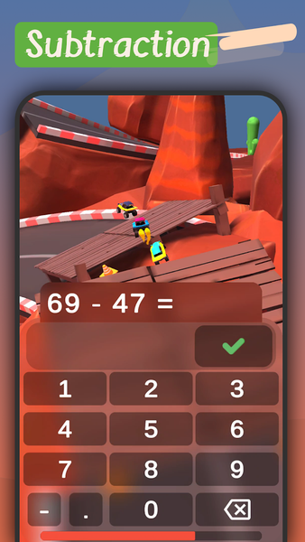 Math Race 3D: Play & Learn - عکس بازی موبایلی اندروید