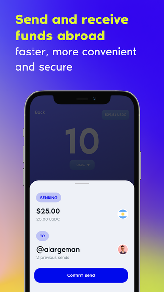 Vesseo: Your USDC Wallet - Image screenshot of android app