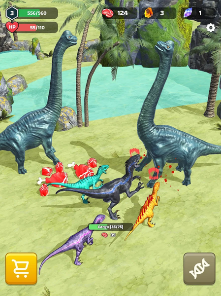 Dinosaur Universe - Gameplay image of android game