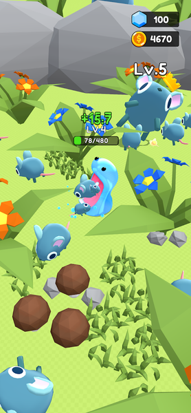 Super Slime - Black Hole Game - Gameplay image of android game