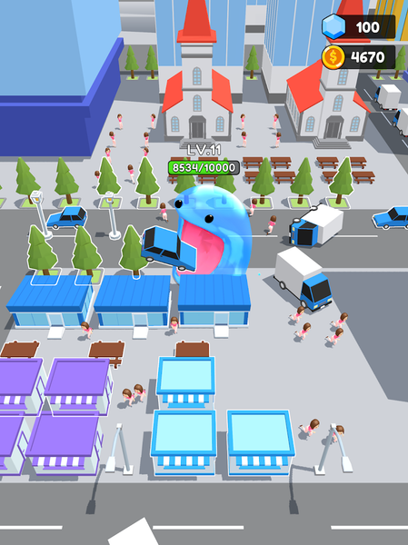 Super Big Slime: Black Hole 3D - Gameplay image of android game