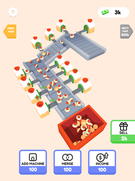 Dessert Factory Idle - Gameplay image of android game