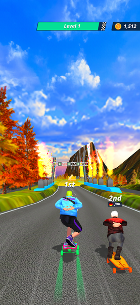 Downhill Racer - Gameplay image of android game