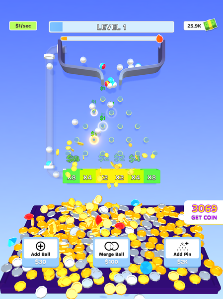 Ball Drop Game ASMR - Gameplay image of android game