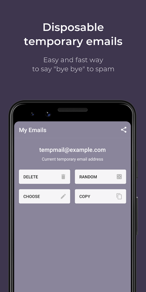 Temp Mail by temp-mail.io - عکس برنامه موبایلی اندروید