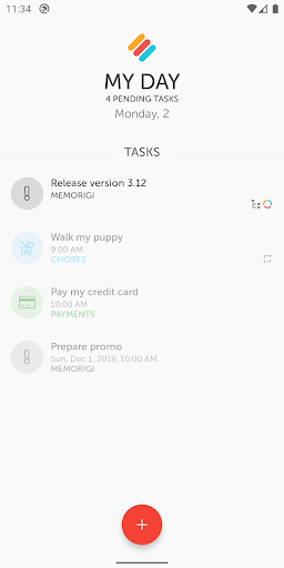 Memorigi: Todo List, Tasks, Calendar, & Reminders - عکس برنامه موبایلی اندروید