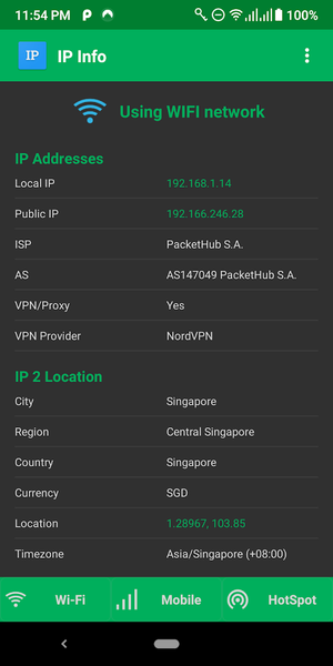 My IP - عکس برنامه موبایلی اندروید