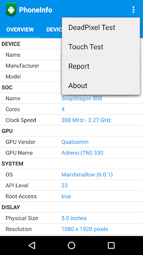 Phone Info - Image screenshot of android app
