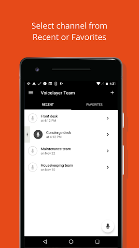 MODULO Walkie-Talkie PTT - Image screenshot of android app