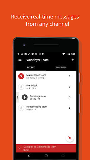 MODULO Walkie-Talkie PTT - Image screenshot of android app