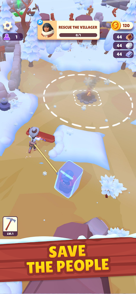 Gold Rush: Frozen Farm - Gameplay image of android game