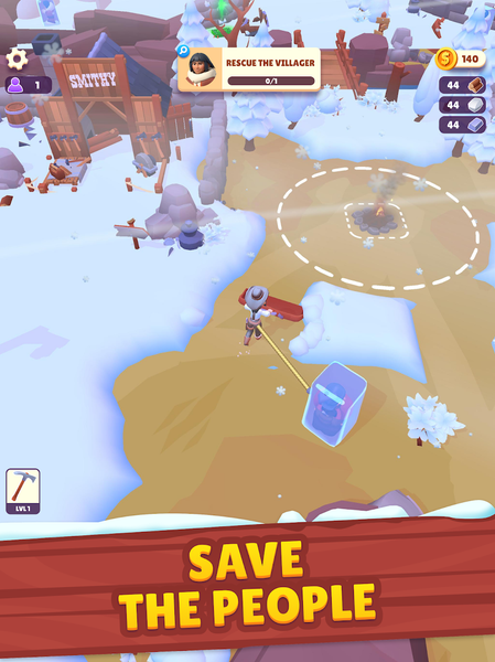 Gold Rush: Frozen Farm - Gameplay image of android game
