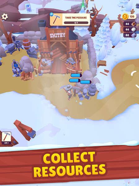 Gold Rush: Frozen Farm - Gameplay image of android game