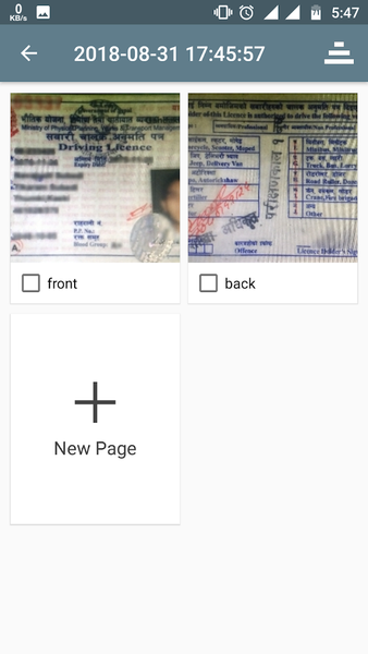 Document Scanner - PDF or JPEG - Image screenshot of android app