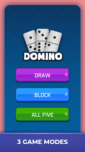 Dominoes : Draw, Block, All 5 - Gameplay image of android game