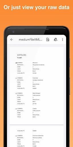 XMLtoPDF - XML/JSON to PDF - Image screenshot of android app