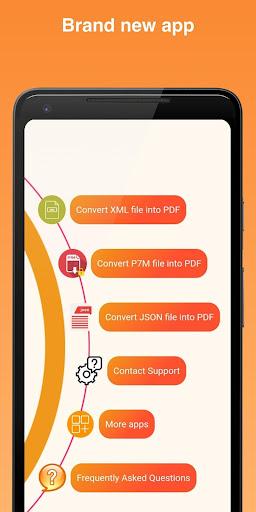 XMLtoPDF - XML/JSON to PDF - Image screenshot of android app