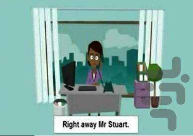 آموزش مکالمات زبان انگلیسی -انیمیشن - Image screenshot of android app