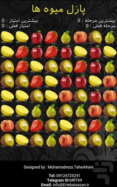 پازل میوه ها - Gameplay image of android game