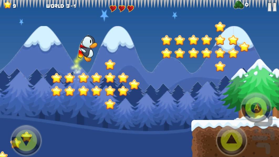 Adventure Penguin - Gameplay image of android game