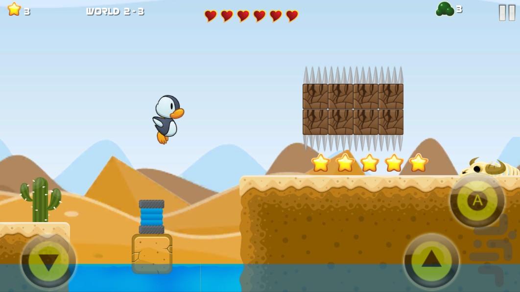 Adventure Penguin - Gameplay image of android game