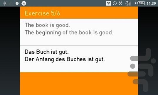 آموزش جملات آلمانی - Image screenshot of android app