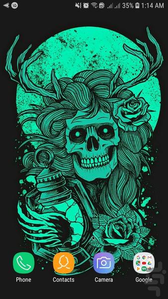 پس زمینه خاص - جمجمه - عکس برنامه موبایلی اندروید