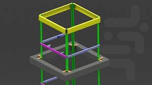 آهن کشی و نقشه کشی چاه آسانسور - Image screenshot of android app