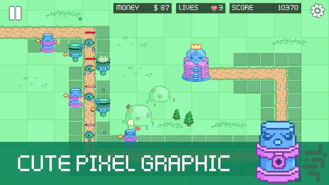 Pixel Tower Defence - Gameplay image of android game