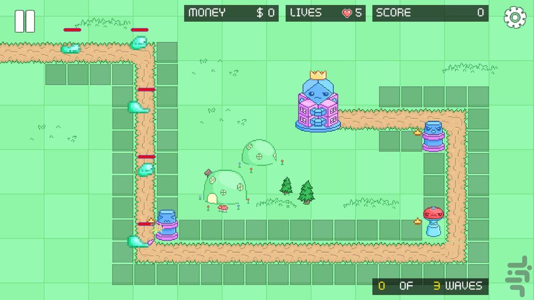 Pixel Tower Defence - Gameplay image of android game