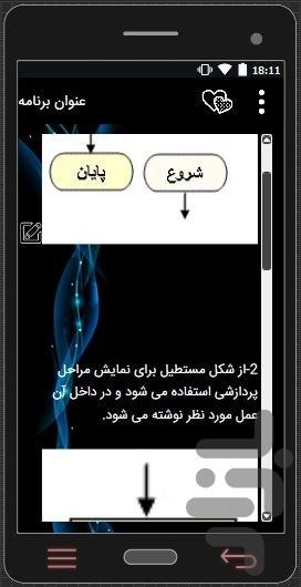 آموزش الگوریتم و فلوچارت(دوزبانه) - عکس برنامه موبایلی اندروید