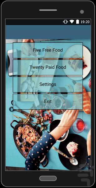 Food in English - Image screenshot of android app