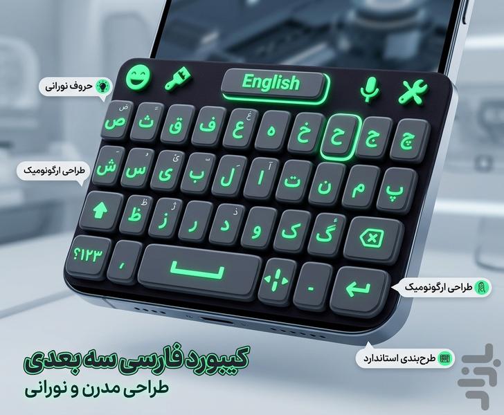 کیبورد هوشمند - عکس برنامه موبایلی اندروید