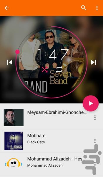 موزیک پلیر - عکس برنامه موبایلی اندروید