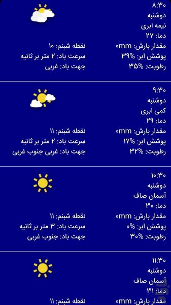 هواشناسی و رادار - عکس برنامه موبایلی اندروید