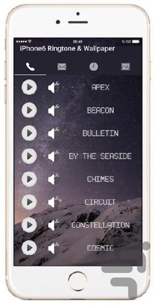 iPhone6 Ringtone & Wallpaper - Image screenshot of android app