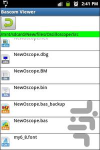 نمایشگر BASCOM - عکس برنامه موبایلی اندروید