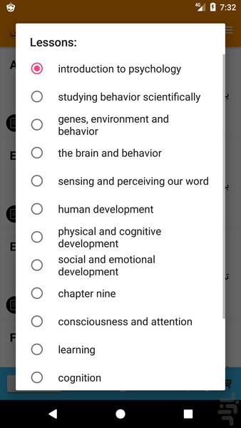 زبان تخصصی 1 روانشناسی - Image screenshot of android app