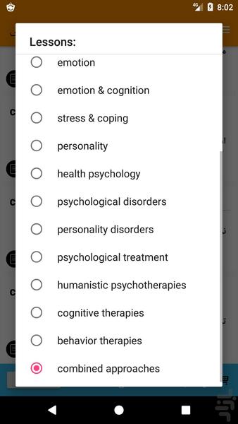زبان تخصصی 2 روانشناسی - Image screenshot of android app